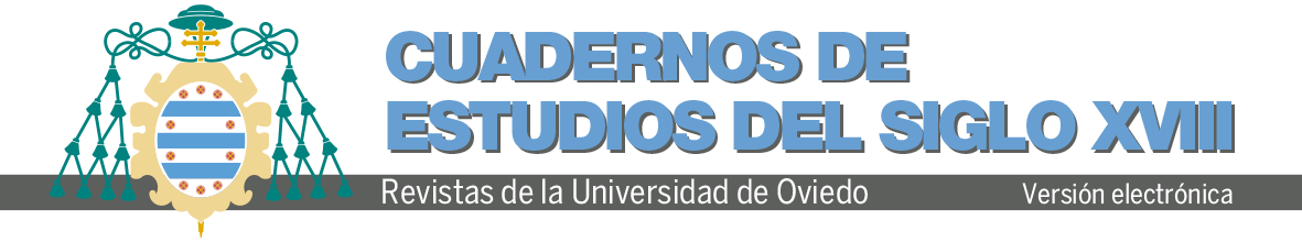 Logotipo Revistas Cuadernos de Estudios del Siglo XVIII